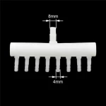 8mm Intake to 4mm Outlet Hose Splitter Fish Tank Fittings Garden Hose Connector Aquarium Joint