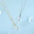Import 925 Silver Simple Silver Chain Pearl Necklace Freshwater Pearl Tassel Pendant Necklace Women Bridal Necklace With Gold Plating from China