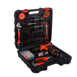 92PCS Electricians Tool Kit with Electric Drill and Lithium Battery
