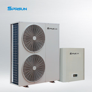 Buy 9.6kw Evi Dc Inverter Split Air Source Heat Pump Water Heater House ...