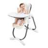 Adjustable Backrest Free Install pink baby high chair