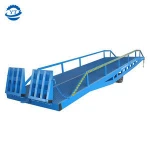Adjustable mobile Car trailer yard ramp forklift loading and unloading dock ramps for sale