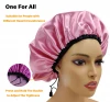 Adjustable Shower Cap Silky Satin 100% Waterproof EVA Sleep Bonnet