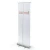 Import Advertising aluminum roll up display stand, small base roll up standees, customized exhibition roll up banner from China