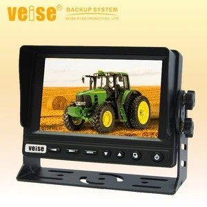 Agricultural machine camera system for tractors, tractor-combinations and harvesting equipment used in agriculture safety vision