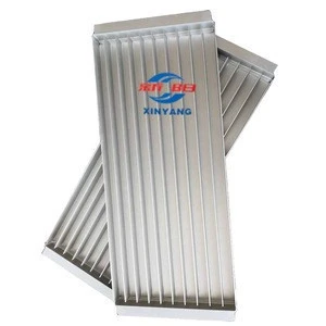 Aluminum Meat and Seafood trays with Handles Rectangular Ribbed trays supplier