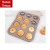 Import Amazon Hot Sale New Product Carbon Steel Nonstick 12 Cups Baking Mould Muffin Pan Mini Cup Donut Cake Mold from China