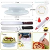 Amazon Hot Wholesale Rotating Cake Decorating turntable set, Cake Decorating Supplies Kits Tools with Pastry Bag