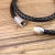 Import Amazon pupular Tiger-Eye / Africa Turquoise/onyx beaded bangle Braided leather for men women bracelet from China