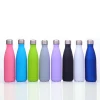 Amazon ready to ship rubber paint soft 500ml Stainless Steel Double Wall Vacuum Bottle Thermal Insulation Cola Water Bottle