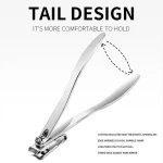 Anti-splash large carbon steel nail clippers 360 degrees swivel rotate nail clippers for different angle