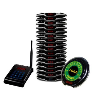 Artom luxury buzzer Wireless queue management touched system pager with waterproof logo for fast food restaurant coffee shop