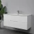 Import Australia bathroom MDF vanity wall Hung cabinet white vanity from China