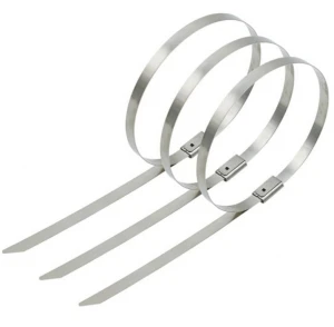 ball lock stainless steel metal self-locking head design cable ties