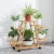 Import Bamboo Rolling 6 - layer plant shelf multi - pot shelf shelf indoor and outdoor pot display cabinet counter is suitable for cour from China