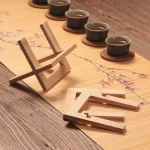 Bamboo Storage Rack Tea Cake Display Stand Tea Sauce Assembled Bamboo Bracket