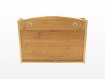 Bamboo Wall Mounted Letter Holder Key Rack