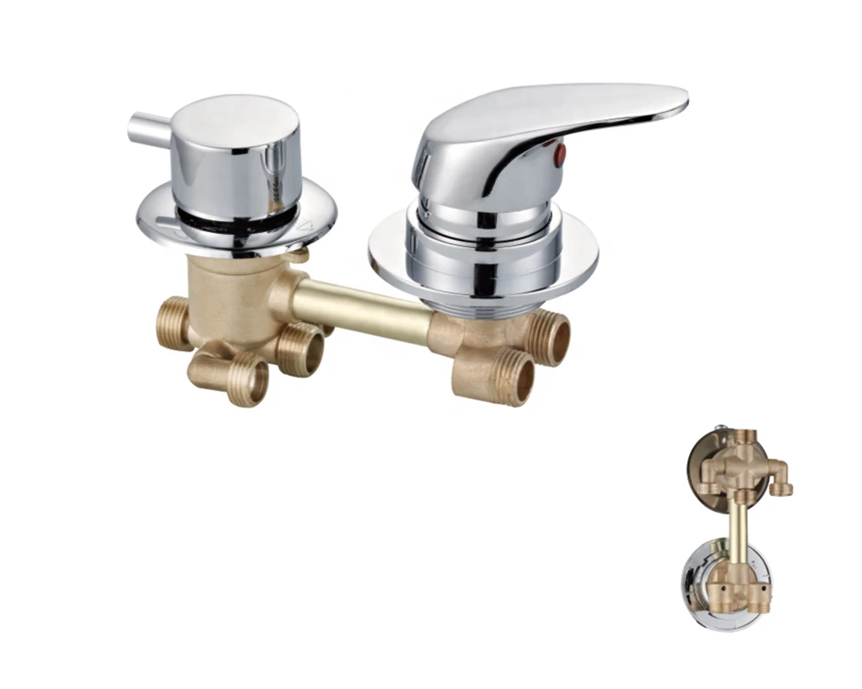 B&amp;S Room Faucet wall  Mounted 4 functions 5 Function fashion bath accessory  OEM shower  diverter  valve brass faucet