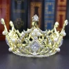 Baroque Bridal Crown Square Diamond Round Princess Crown Childrens Crown Wedding Accessories Hair Accessories Factory Direct