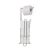 Import Bathroom Removable Metal Free Standing Toilet Paper Holder Tissue Paper Roll Holder with Shelf Storage from China