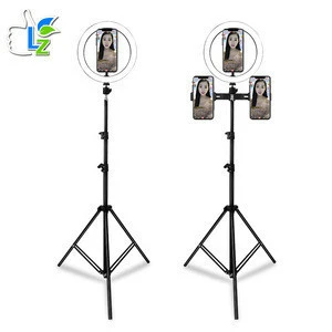 Beauty 26cm / 10 inch Ring Light Kit ring light 3000-6000K with tripod stand for makeup video Youtube live streaming