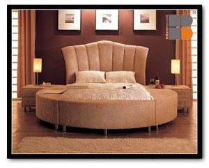 Bedroom Sets Fabric Bed with bed stands Royal Round Bed