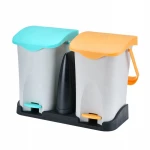 Best Selling Eco-friendly PP Household Waste Sorting Bins Trash Can Plastic Garbage Bin