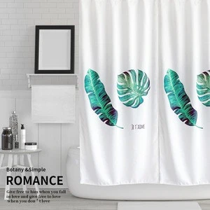 Best Selling Single Swag Home Goods Custom Printed Shower Curtain