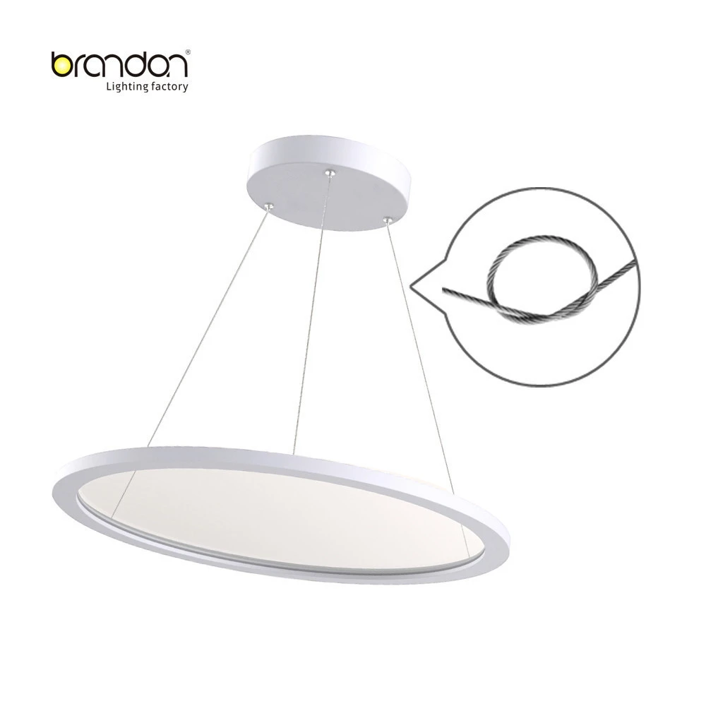 Best Selling Suspended Mounted Round Led Pane Light flat  Details