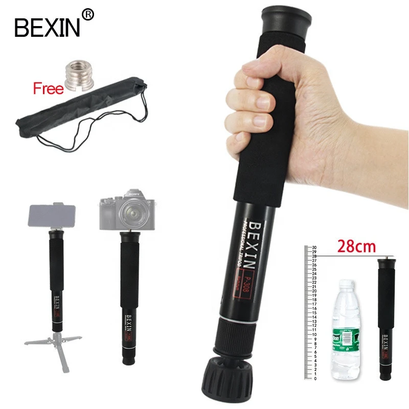 BEXIN wholesale camera accessories oem telescoping camera poles compact pocket Single leg bracket mini monopod selfie stick