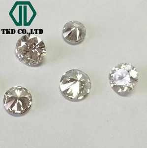 Big Size HPHT CVD Colorless Loose Polished white diamond for Jewelry Ring