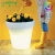 Import Big size Waterproof RGB light up glowing Flower pot Led Tall Plastic Vase with remote controller from China