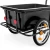 Import Bike Trailer Large 90 Liters Utility Bicycle Cargo Black from China