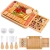 Import Biodigradable Rustic Bamboo Olive Wood Cutlery Slate Tramanto Cutting Legs Wine Cheese Board And Knife Set With Drawer Big Size from China