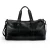 Import Black Genuine Cowhide Large Capacity Travel Bag Leather Weekend Overnight Business Duffel bag For Man from China
