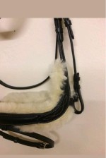 Black Nylon Halter with Faux fur Black Halter Horse