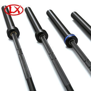 Black Zinc Weightlifting Fitness Barbell Outdoor Gym Equipment