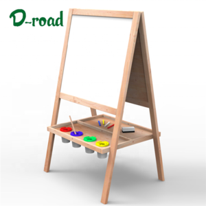 Blackboard toy drawing wooden Whiteboard wood kids painting children easel