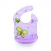 BPA Free Waterproof Silicone Baby Bib With with Food Catcher Baby Silicone Bibs Wholesale