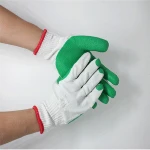 Brand MHR Latex rubber coated industrial winter hand gloves