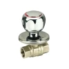 Brass Concealed Ball Valve with ABS Plastic Handle