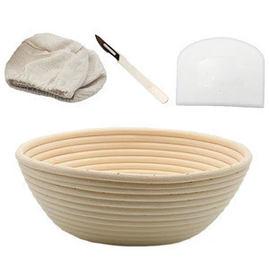 Bread Proofing Basket Banneton Kit 9 inch Bakeware Set
