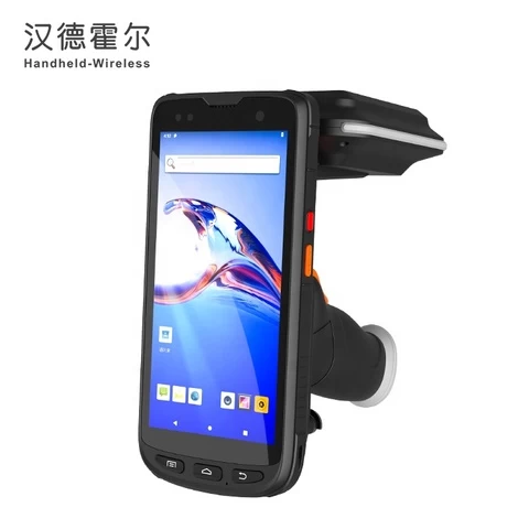BX6100 Android 10 portable Impinj R2000 long distance UHF RFID handheld device with pistol grip  and 2d scanner Industrial PDA