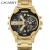 Import Cagarny Dual Display Luxury Watch Men Sport Quartz Clock Mens Watches Gold Steel Watch Relogio Masculino Dropshipping New 2020 from China