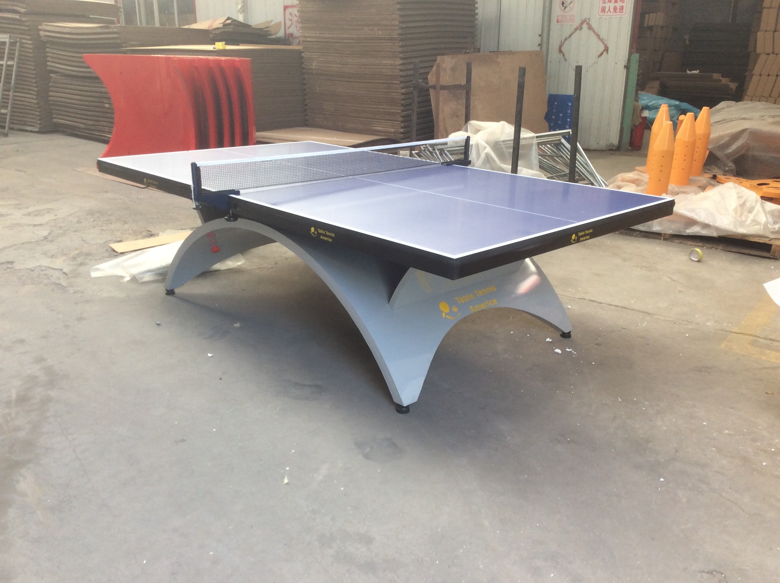 cangzhou factory supply Sports productions wholesale 25MM table top indoor pingpong table