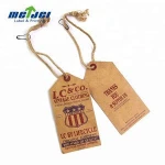 cardboard garment hang tag  factory custom