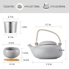 Ceramic afternoon tea  cup set, tea coffee sugar canister set and custom tea pot with Infuser, tea table set