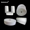 Ceramic fiber yarn textiles include square/round braided rope, twisted braid, cloth and tape