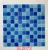 Import Cheap Blue Square Crystal Glass Mosaic Swimming Pool Mosaic Tile from China