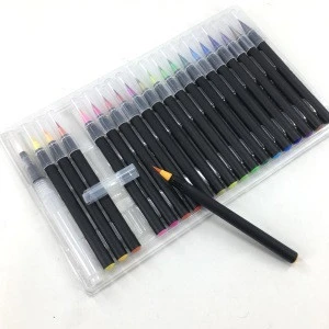 Cheap Colored Art Non Toxic Watercolor Brush Marker Pen